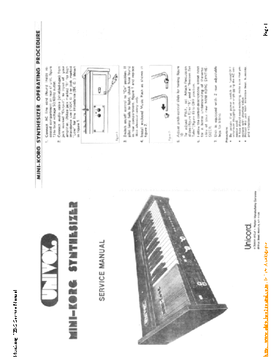 Korg 700S Service Manual