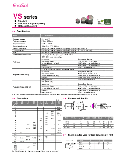 Matsuki-Enesol (MPCAP-EneCAP) [SMD polymer] VS Series