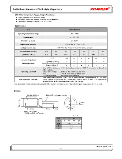 Kingcap [radial] ESH Series