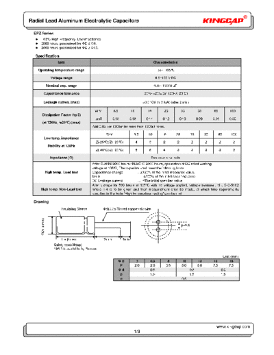 Kingcap [radial] EPZ Series