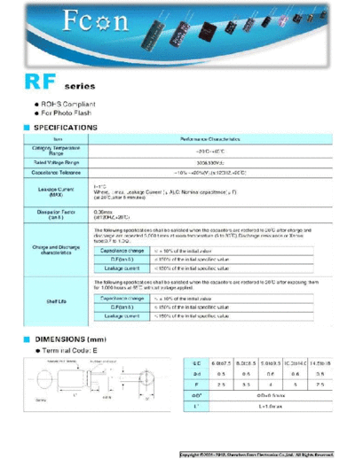 Fcon [radial thru-hole] RF Series