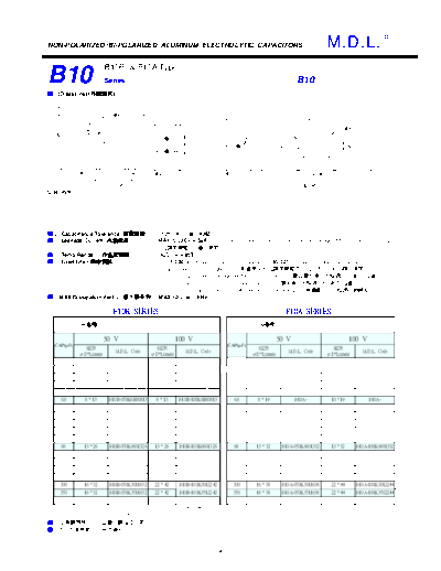MDL [non-polar radial-axial] B10 Series