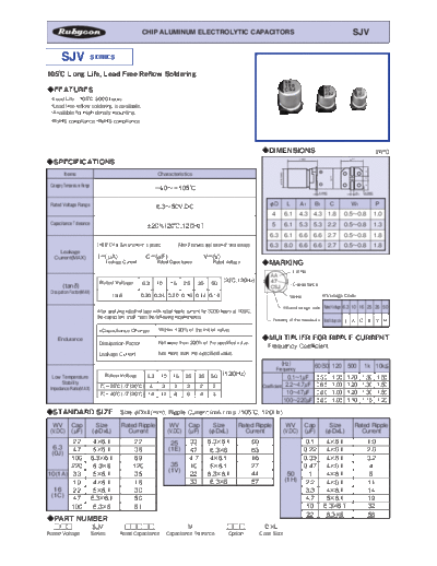 Rubycon [smd] SJV Series