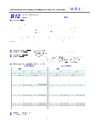 MDL [non-polar radial-axial] B12 Series