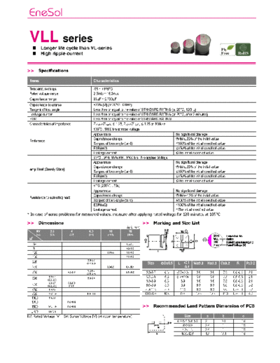 Matsuki-Enesol (MPCAP-EneCAP) [SMD polymer] VLL Series