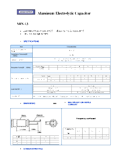 Joemaster [radial] MIN-13 Series