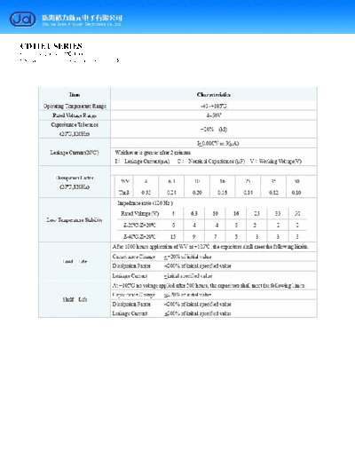 J.d [radial thru-hole] CD11ET Series