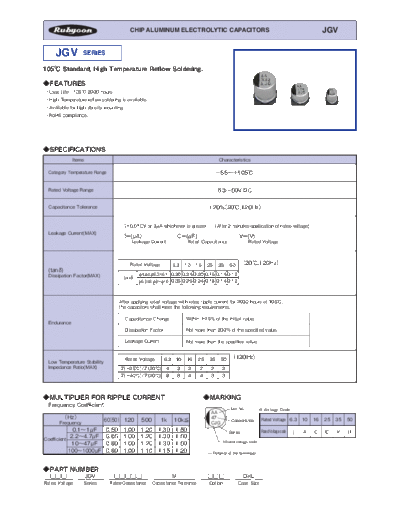 Rubycon [smd] JGV Series