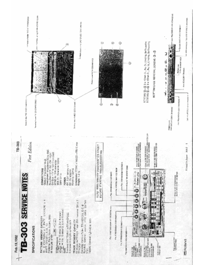 Roland TB-303 Service Notes