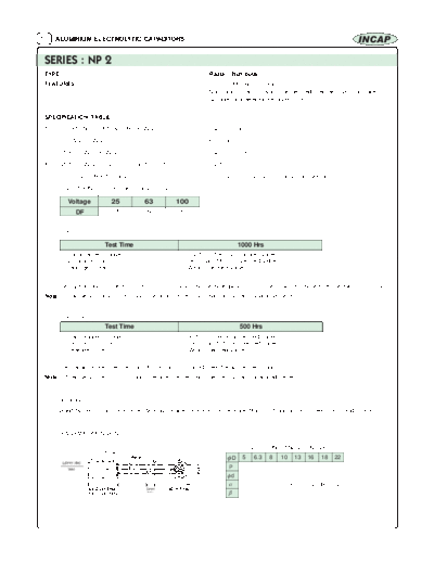 Incap [non-polar radial] NP2 Series
