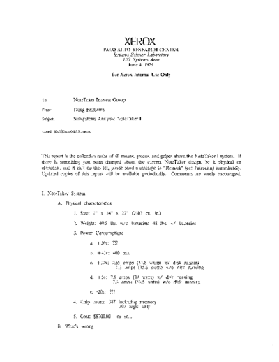 19790604_Subsystem_Analysis_NoteTaker_I