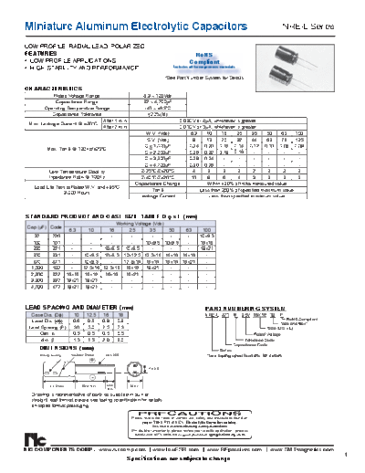 NIC [radial thru-hole] NREL Series