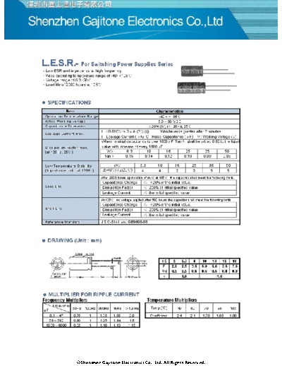 GJT [radial thru-hole] LESR Series