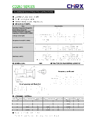 Chirx [radial thru-hole] CD26J Series