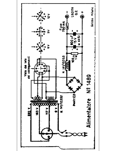 Geloso 1489 power supply