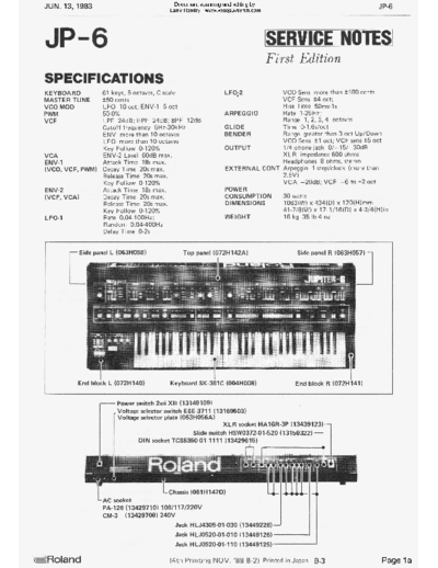roland jupiter6servicenotes