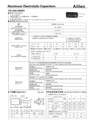 Aillen [radial thru-hole] CD11DH Series