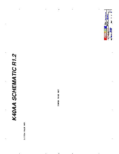 Asus K40AA K50AA Schematic Diagrams