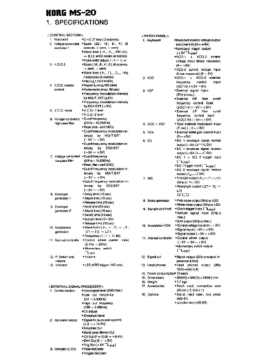 korg ms20 service manual