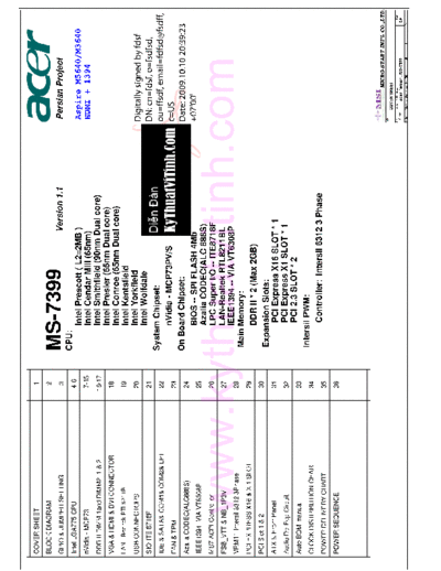 msi ms-7399 rev 1.1 gateway DX4720