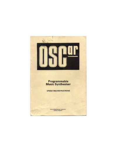 oxford oscar service manual