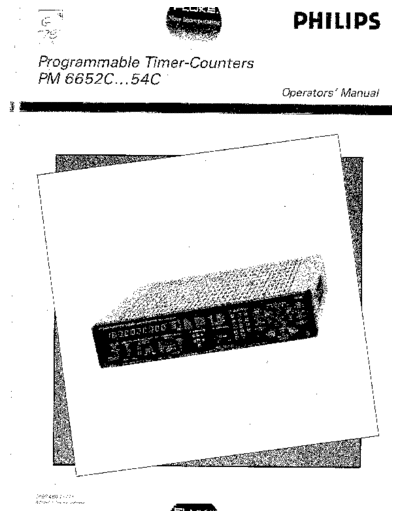 PHILIPS PM 6652C_252C 54C Operator