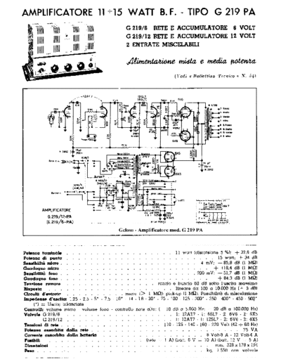 Geloso G219 PA Amplifier
