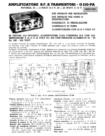 Geloso G230PA Amplifier