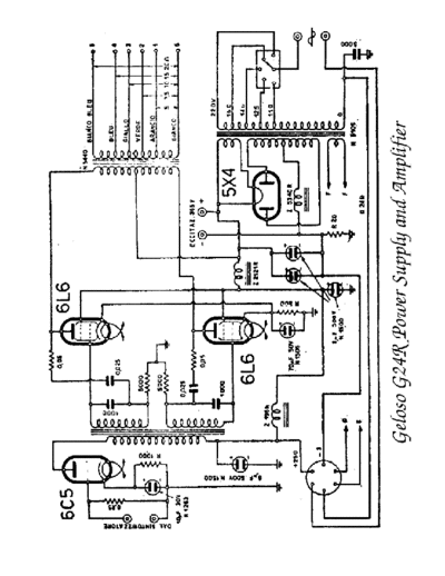 Geloso G24R Power aupply and amplifier