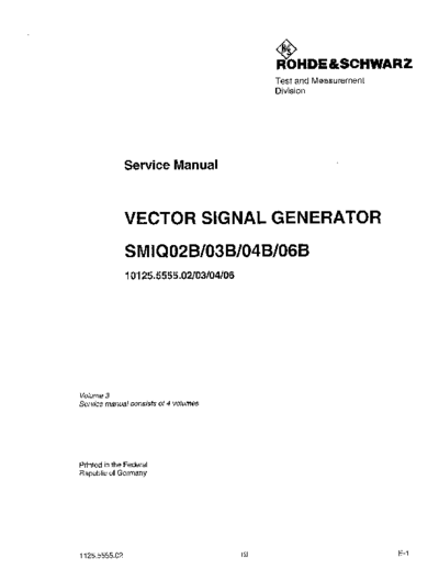 R&S SMIQ02B_252C03B_252C 04B_252C 06B Service Manual-Vol 3