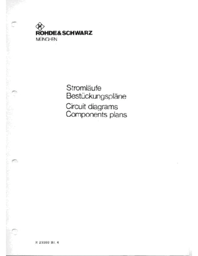 Rohde & schwartz SMS 2 Schematic