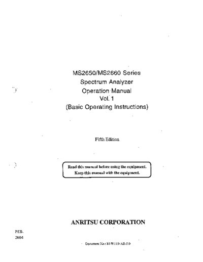ANRITSU MS2650_252C 51A_252C53A MS2660_252C 61A_252C 63A Series Basic Operating Instruction