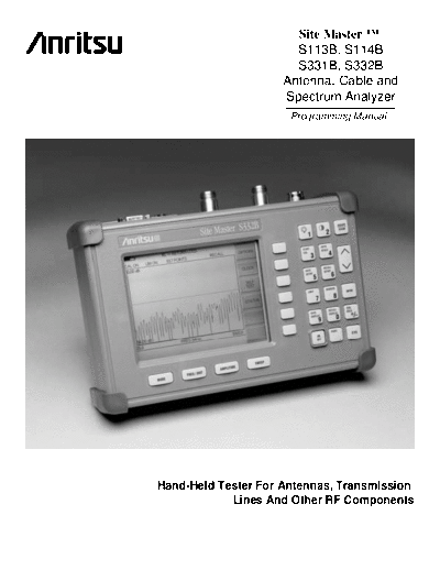 ANRITSU S113B_252C S114B_252C S331B_252C S332B Programming