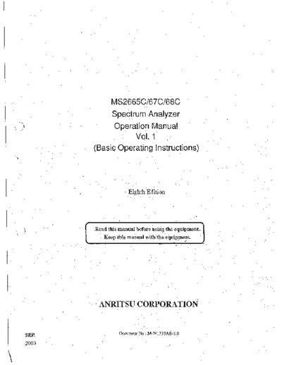 ANRITSU MS2665C_252C 67C_252C 68C Vol. 1 Basic Operating