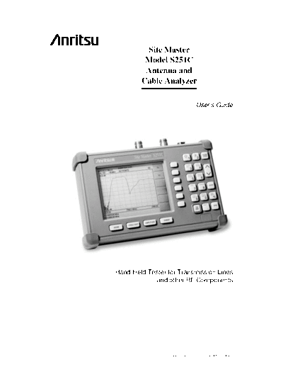 ANRITSU S251C USER