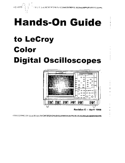 LECROY LC Series Hands-On Guide