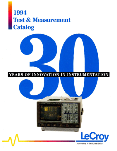 Catalogue Lecroy 1994 Test Measurement