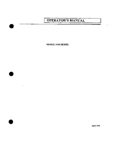 LECROY 9100 Series Operator