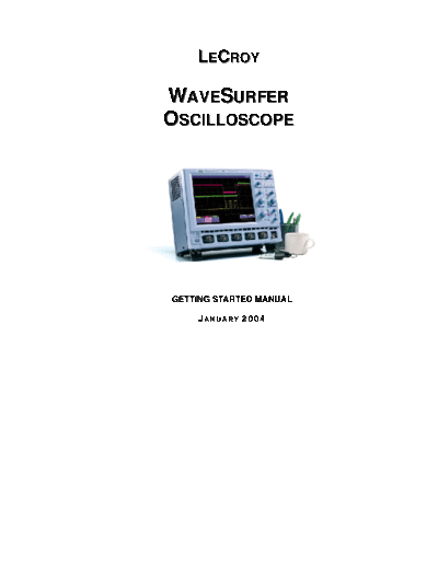 LECROY WS Series Getting Started