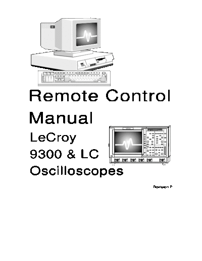 LECROY 9300 & LC Remote Control