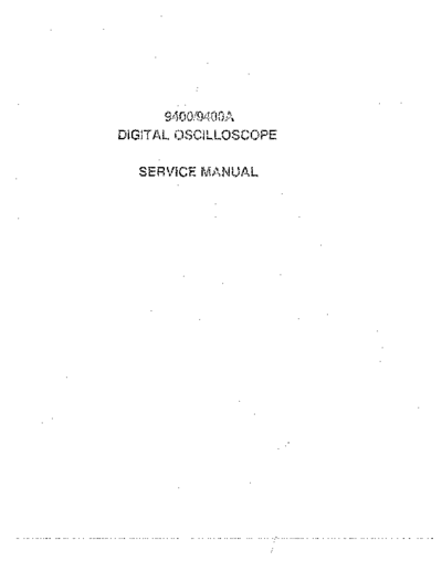 LeCroy_9400_9400A_Service_Manual