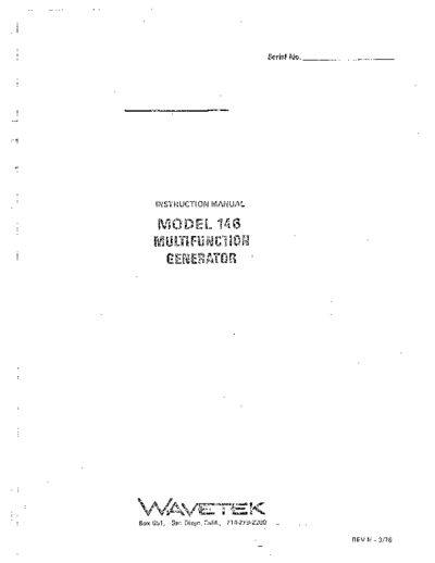 WAV 146 Instruction