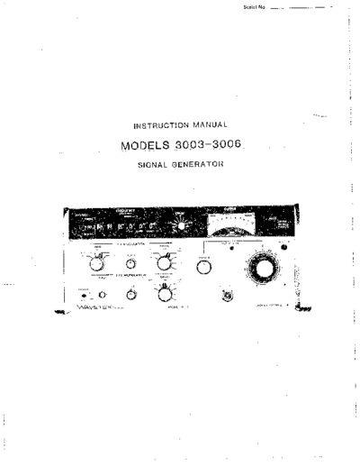WAV 3003-3006 Instruction