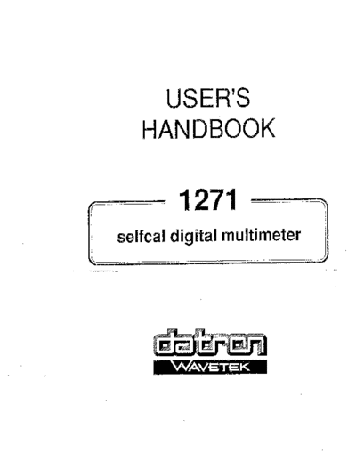 WAV 23 Operation & Maintenance