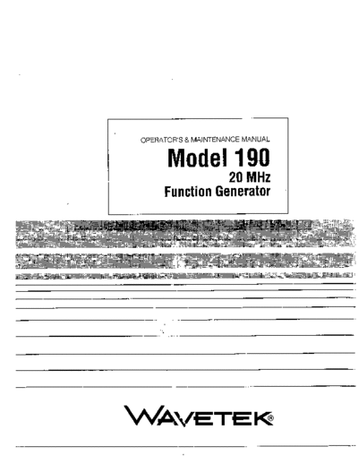 WAV 190 Operation