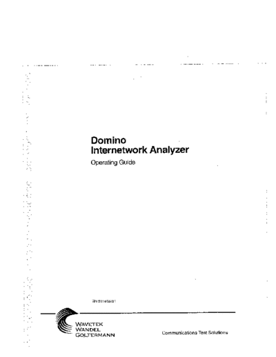 WAV Domino Interwork Analyzer Operating