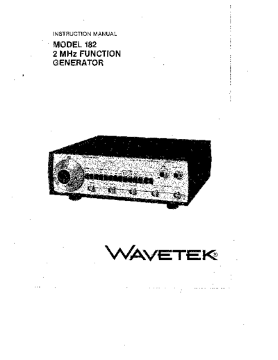 WAV 182 Instruction