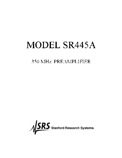 www.thinksrs.com-SR445Am