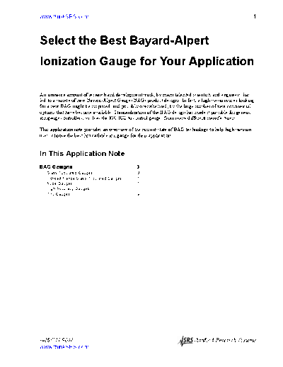 www.thinksrs.com-IG1selectapp