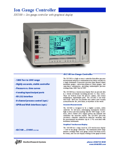 www.thinksrs.com-IGC100c